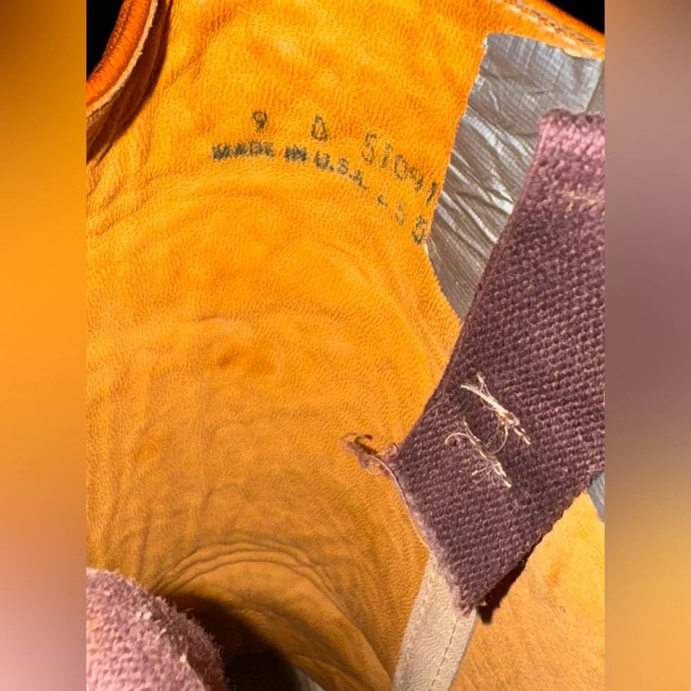 Frye Vintage Campus Leather Boots Women’s 1970 Black Label Handmade Made in USA - Picture 8 of 14